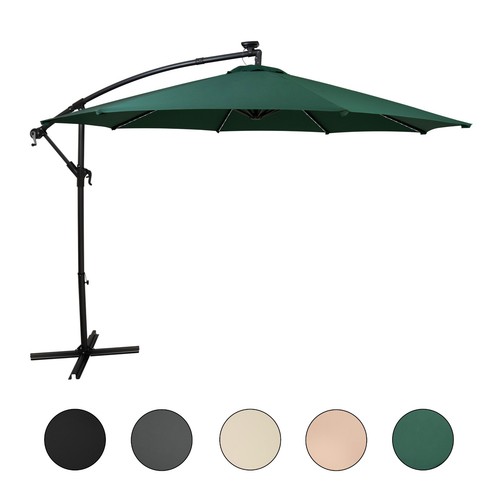Led cantilever parasol - led,