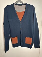 Cedar Wood State Cardigan Sweater 100% Acrylic Button Up Two Pockets - Mens Med