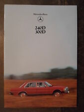 MERCEDES BENZ 240D 300D orig 1980 1981 UK Mkt Sales Brochure - W123