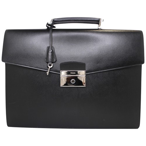 Prada briefcase vr0006 leather - prada,