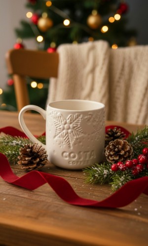 Costa coffee ceramic mug - costa, 12oz