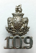 1930s Walsall Corporation Tramways Collar Badge Numbered 109 - Trams Transport