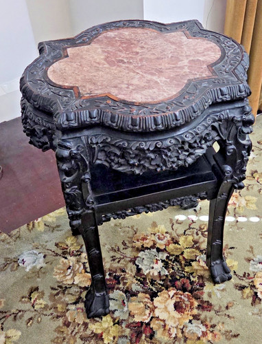 Antique table marble - marble, +