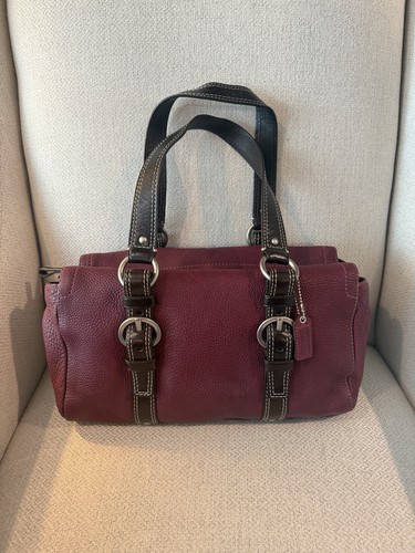Coach dark burgundy - dark, leather