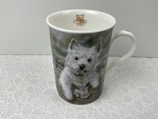 Danbury Mint Westies By Paul Doyle Bone China Mug Unused Condition