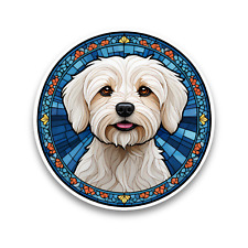 Cute Maltese Puppy Dog Faux
