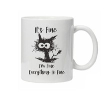 Funny Novelty Mug Cat it's