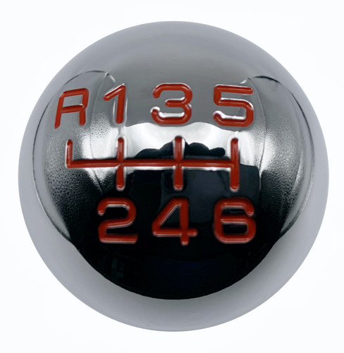 Chrome round speed red - chrome,