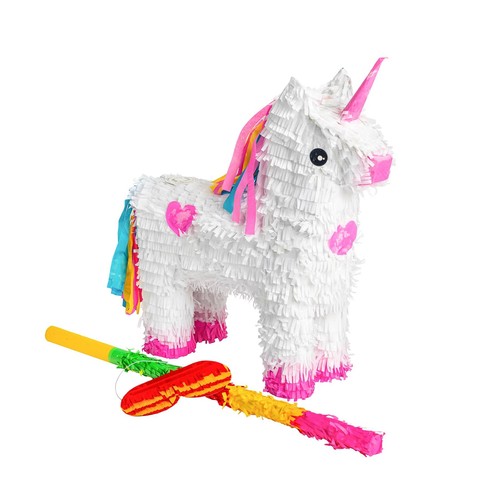 Unicorn cardboard pinata - cardboard,