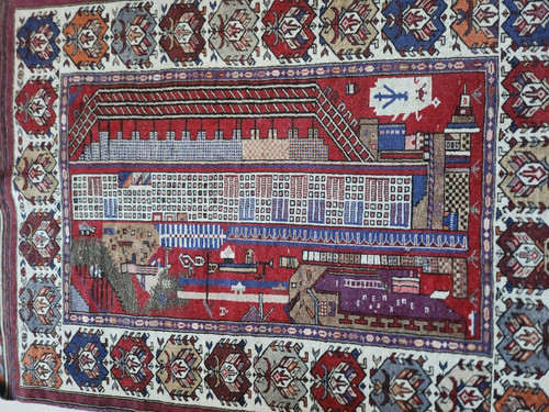 Vintage afghan balush - war, rug
