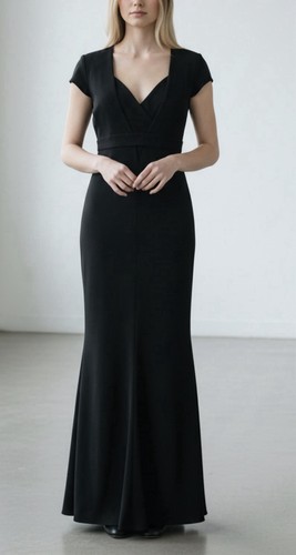 John couture black crepe - st.,