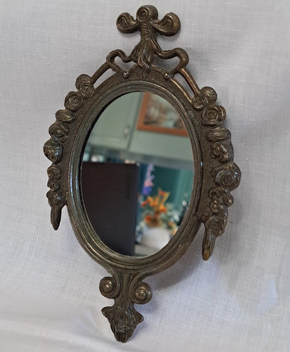 Vtg italian ornate brass alloy - brass,