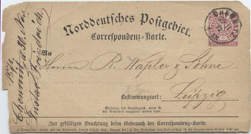 North german postal - german, district