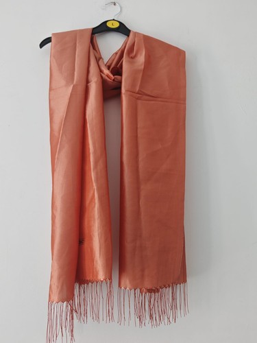 Peach salmon coral scarf - peach,