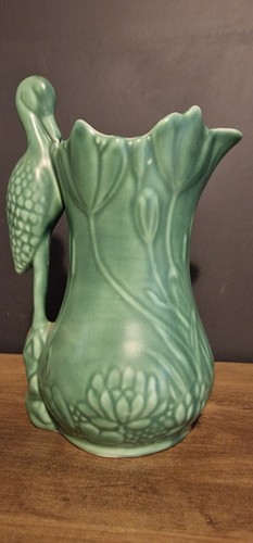 Vintage sylvac green heron - vintage,