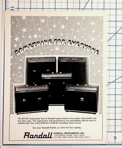 Vintage randall amps 90 - vintage,
