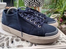 CAMEL ACTIVE NAVY BLUE CANVAS LACE UP CASUAL SHOES. SIZE UK 7.5.