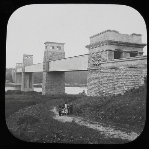 Rare glass magic lantern slide - glass,