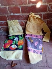 MARKS AND SPENCER VINTAGE APRONS X 2. VINTAGE 1950'S