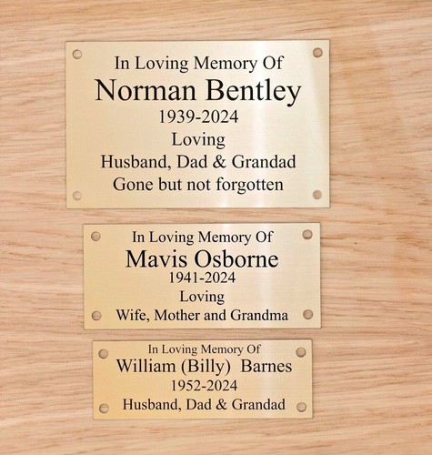 Personalised bench plaque - personalised,