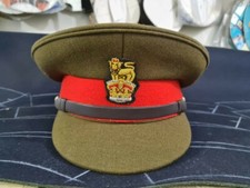 WW2 British Army General Staff Officers Peak Visor Cap Colonel and Brigadier Hat