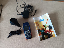 NOKIA 3510i Mobile Phone 2000 Tesco prepaid switches on 2 chargers instructions