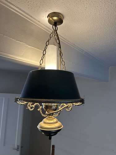 Vintage brass hanging ceiling - brass,