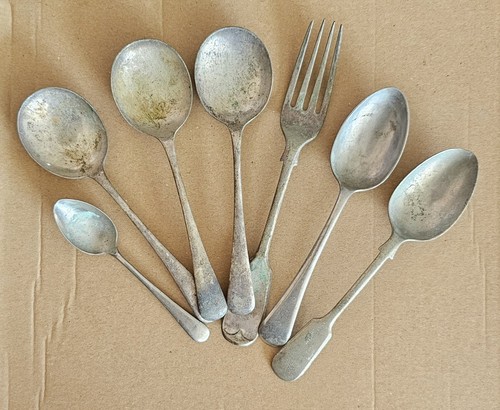 Mixed job lot vintage silver