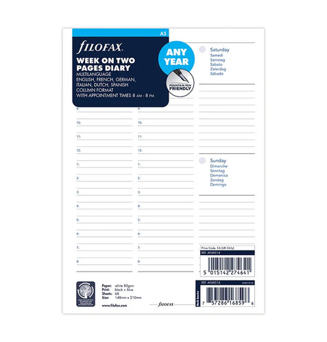 Filofax 2027 diary refill - refill,