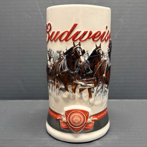 Budweiser holiday beer stein - beer,