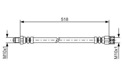 New brake hose for - brake,