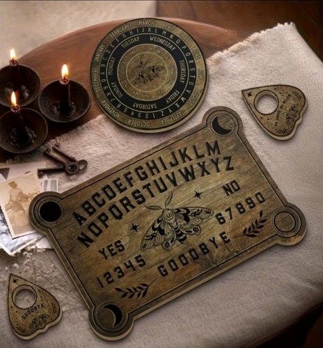 Wooden ouija board - wooden,