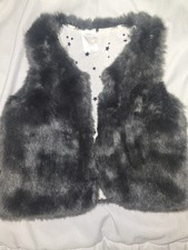 H&M Boys& Girls Fur Vest/gilet3-6 months