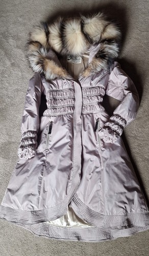 Real fur trimmed hooded - real,