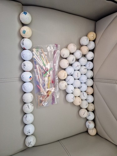 Used old golf - balls, tees