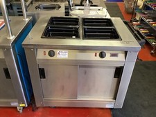 Victor Cupboard Dry Heat Bain Marie Commercial Catering Double Sliding Doors