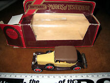 1984 MATCHBOX Y-15 1930 PACKARD VICTORIA 1:46 LESNEY 1969 BOX MODELS YESTERDAY_x
