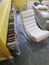 dwell white faux leather