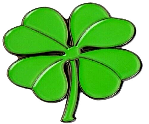 Leaf clover badge - 4-leaf,