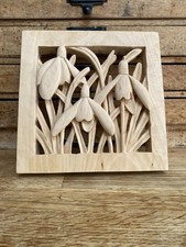 Hand Carved Wall Plaque Of