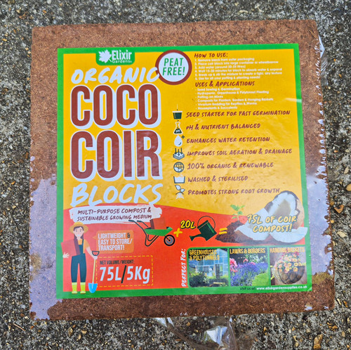 Block coco coir compost - of,