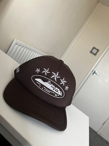 Brown cortiez trucker hat cap - brown,