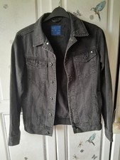 Mens washed black zara denim