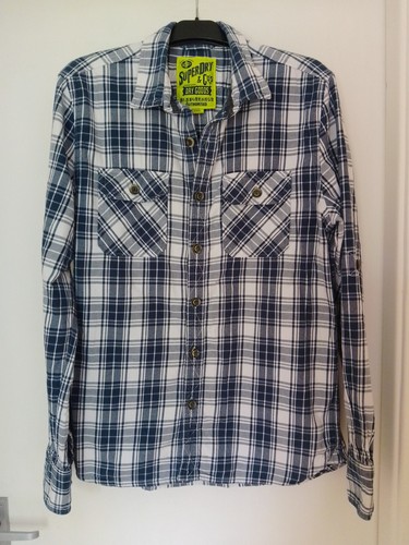 Superdry mens check - check, shirt
