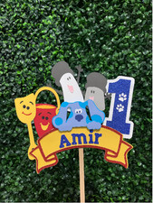 Blue Dog Cake Topper- Blue