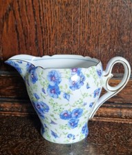 RARE SHELLEY BLUE PANSY HENLEY