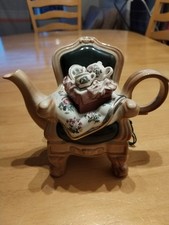 Portmeirion 2 Cup  Autumn Chair ( Study ) Collectable Teapot. 