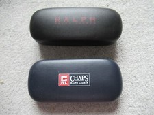 Ralph Lauren Black & CHAPS Ralph Lauren Navy Glasses Sunglasses Cases x 2 - NEW