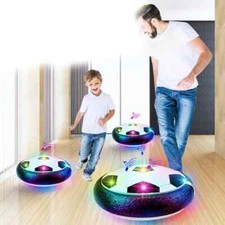 LED Hover Soccer Ball Toy Kids Indoor Floating Football Music Air Disc Game
