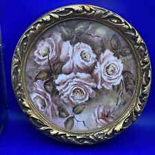 VINTAGE Hand Painted Round H&R